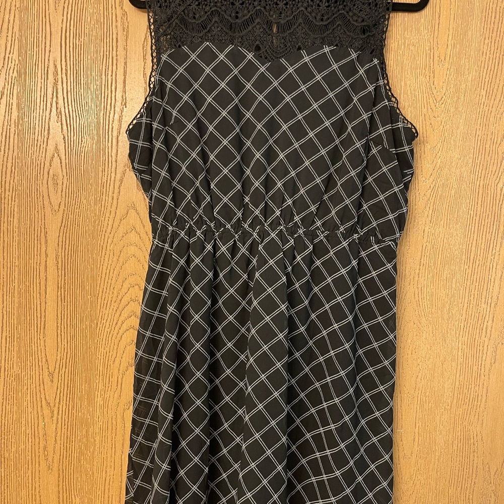 Maurices Black and White Plaid Dress